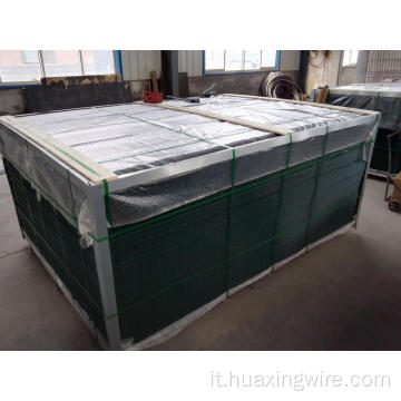 Fence a maglie di filo saldato con piegatura rivestita in PVC
